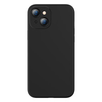 Силиконов гръб ултра тънък BASEUS Liquid Silica Gel Case за Apple iPhone 14 6.1 черен
